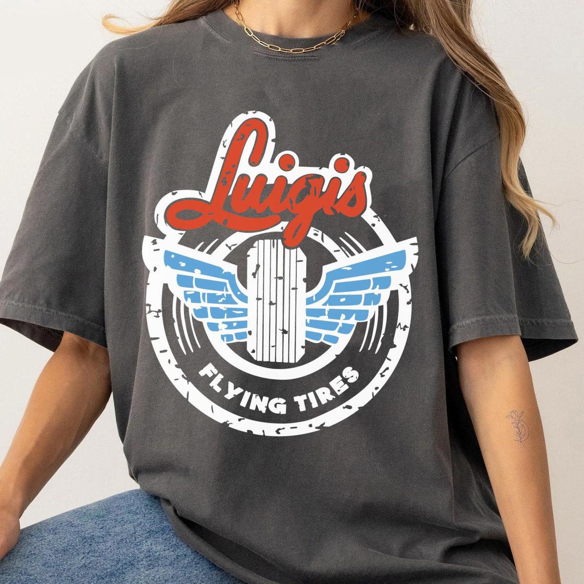 Vintage Cars Land Luigi's Flying Tires Shirt 3