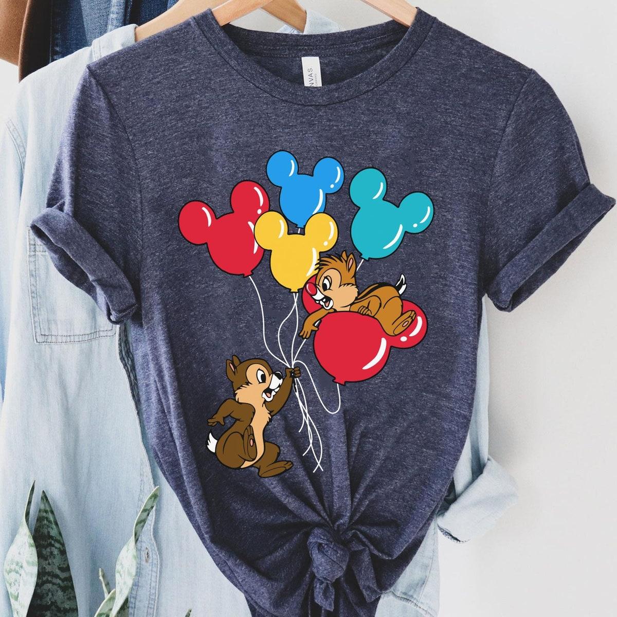 Vintage Chip N Dale Mickey Balloon Disney Friends Shirt 5