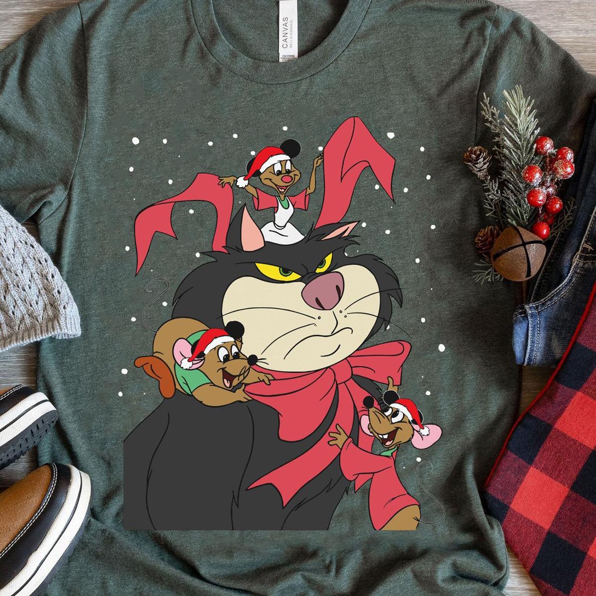 Vintage Cinderella Christmas Characters Shirt 5