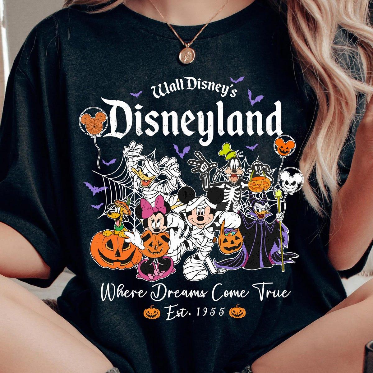 Vintage Disneyland Where Dream Come True Halloween Trick Or Treat Shirt 1