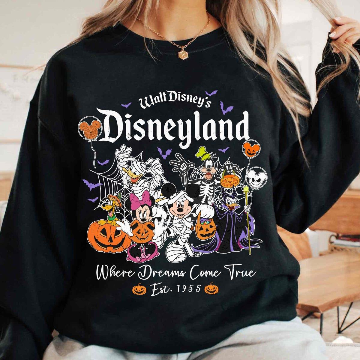 Vintage Disneyland Where Dream Come True Halloween Trick Or Treat Shirt 4