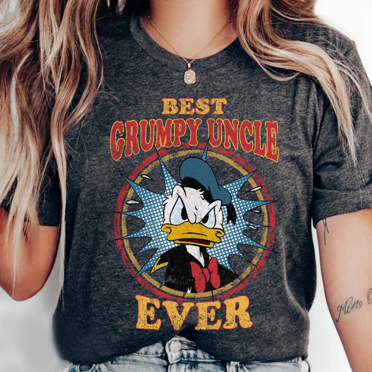 Vintage Donald Duck Best Grumpy Uncle Ever Shirt 1