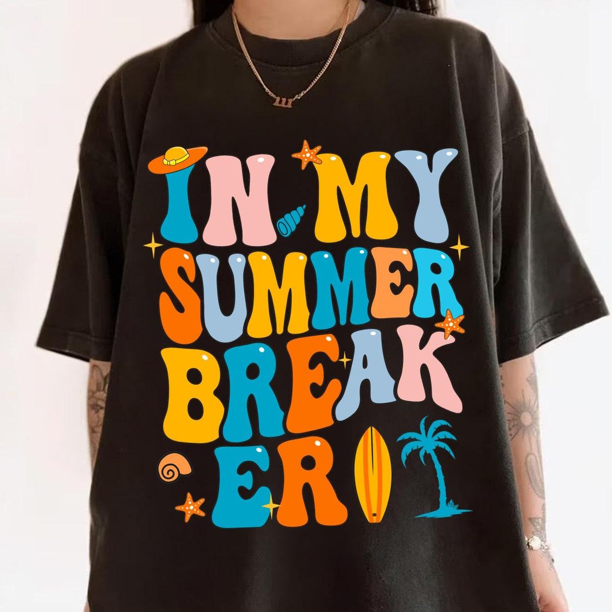 Vintage Groovy In My Summer Break Era Shirt 1