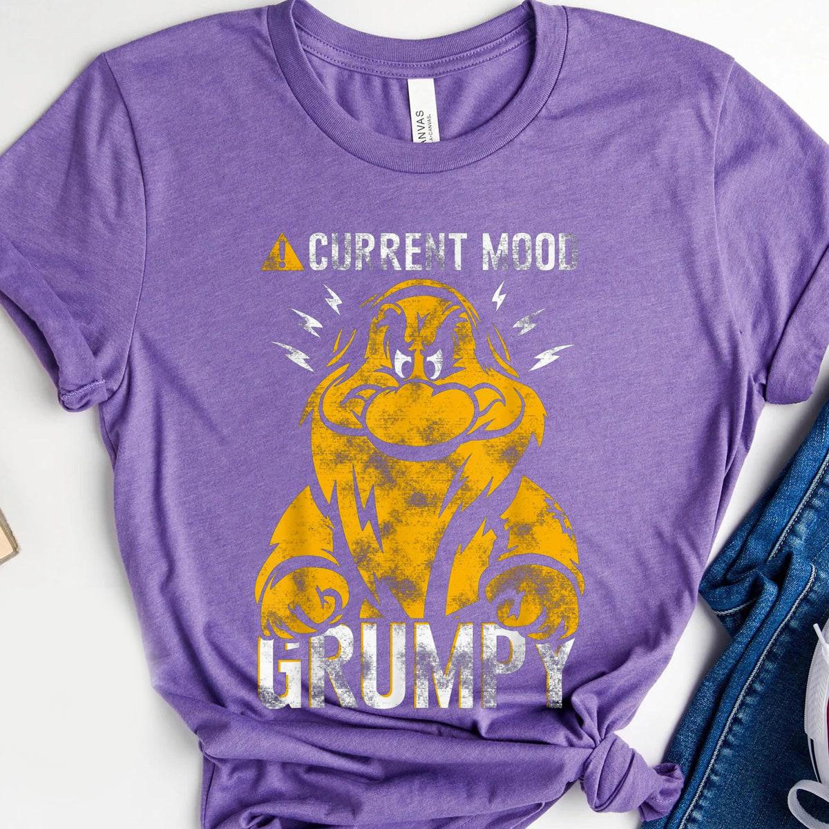 Vintage Grumpy Dwarf Current Mood Shirt 1