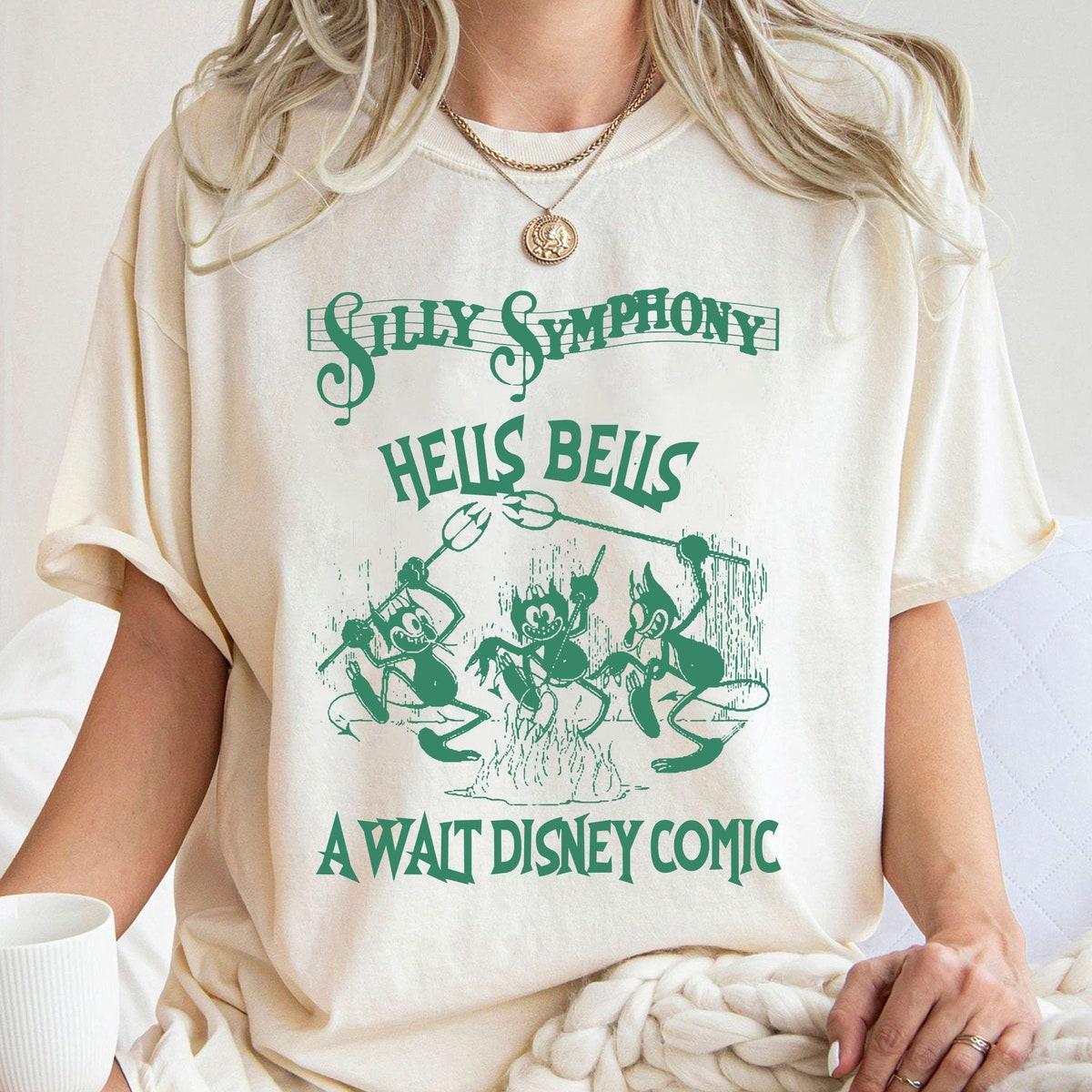 Vintage Hells Bells The Silly Symphony Comic Halloween Shirt 3