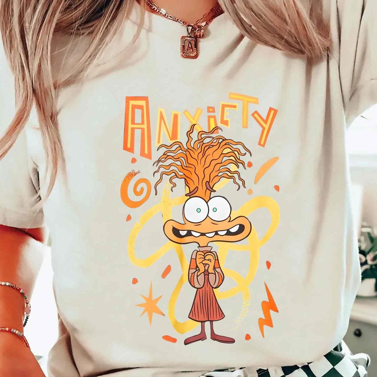 Vintage Inside Out 2 Anxiety Disney Emotions Shirt 1