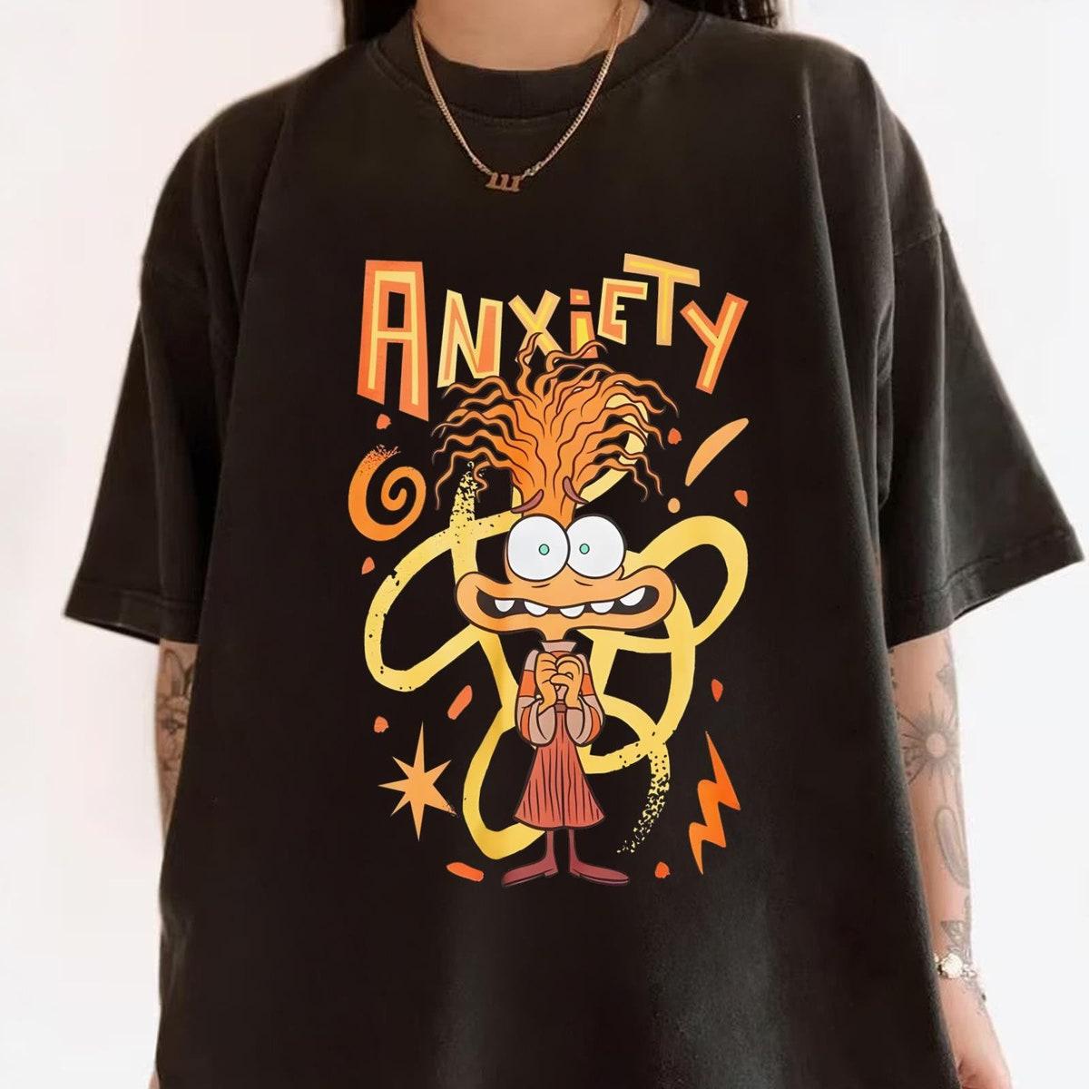 Vintage Inside Out 2 Anxiety Disney Emotions Shirt 4