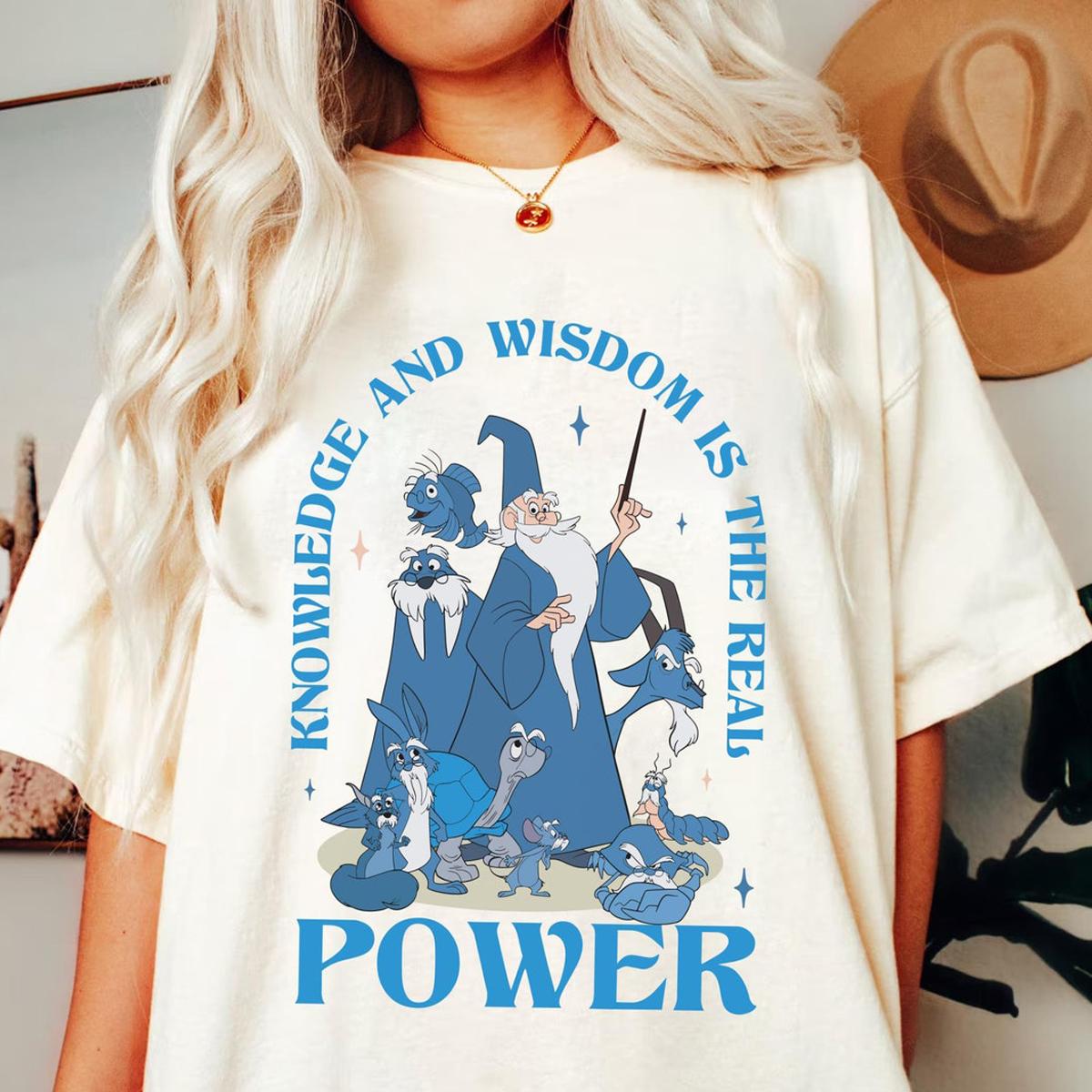 Vintage Merlin Knowledge And Wisdom The Real Power Shirt 1