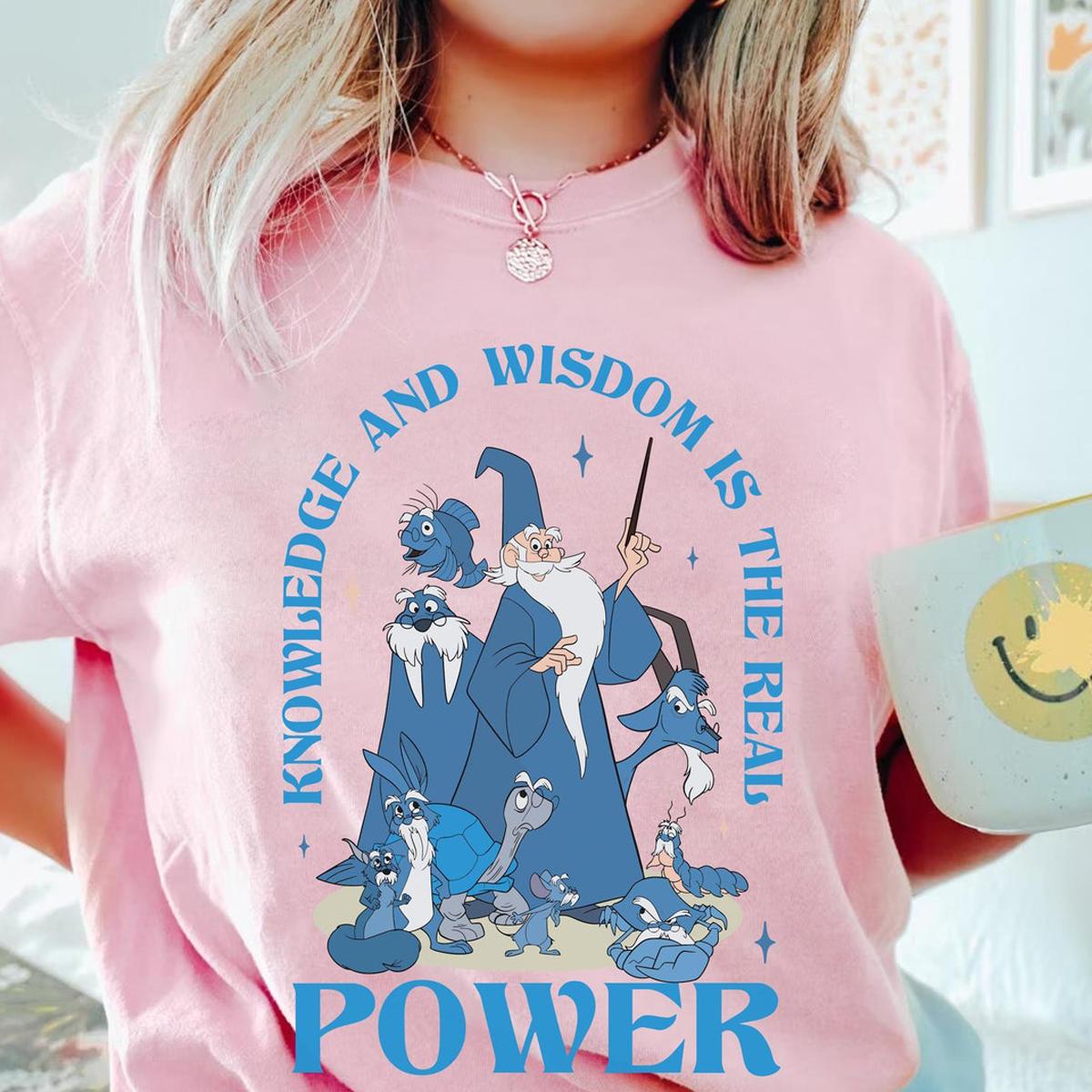 Vintage Merlin Knowledge And Wisdom The Real Power Shirt 3