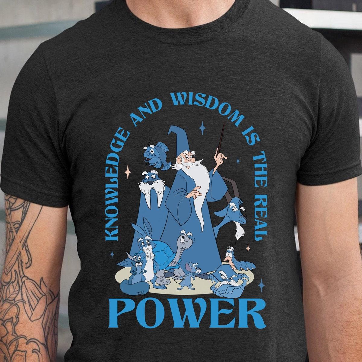 Vintage Merlin Knowledge And Wisdom The Real Power Shirt 4