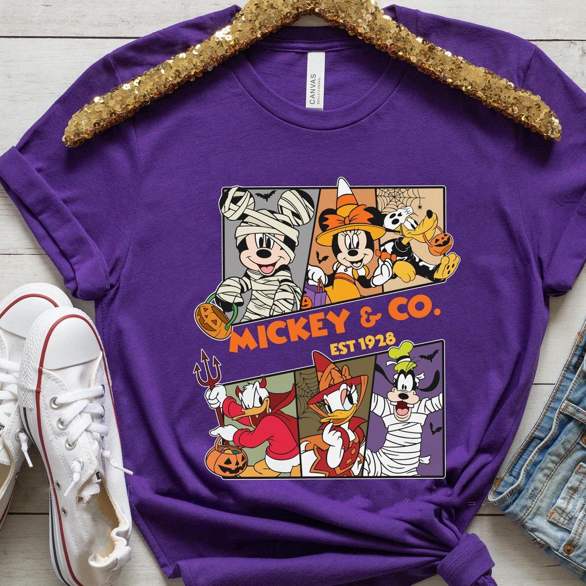 Vintage Mickey And Friends Halloween Matching Shirt 1