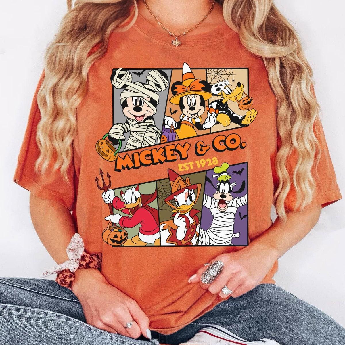 Vintage Mickey And Friends Halloween Matching Shirt 2