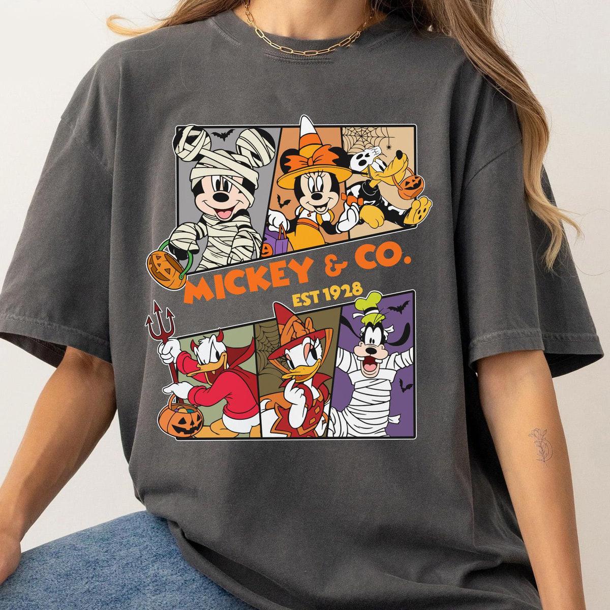 Vintage Mickey And Friends Halloween Matching Shirt 3