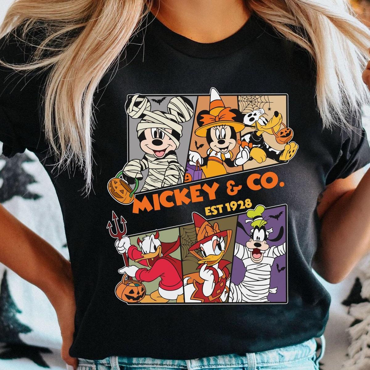 Vintage Mickey And Friends Halloween Matching Shirt 6