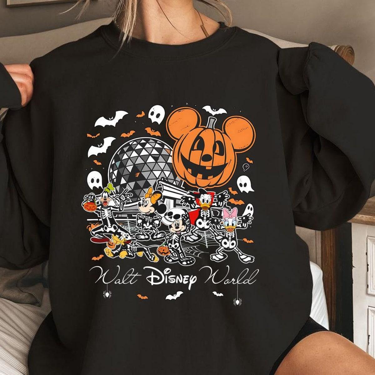 Vintage Mickey And Friends Walt Disney World Halloween Shirt 1