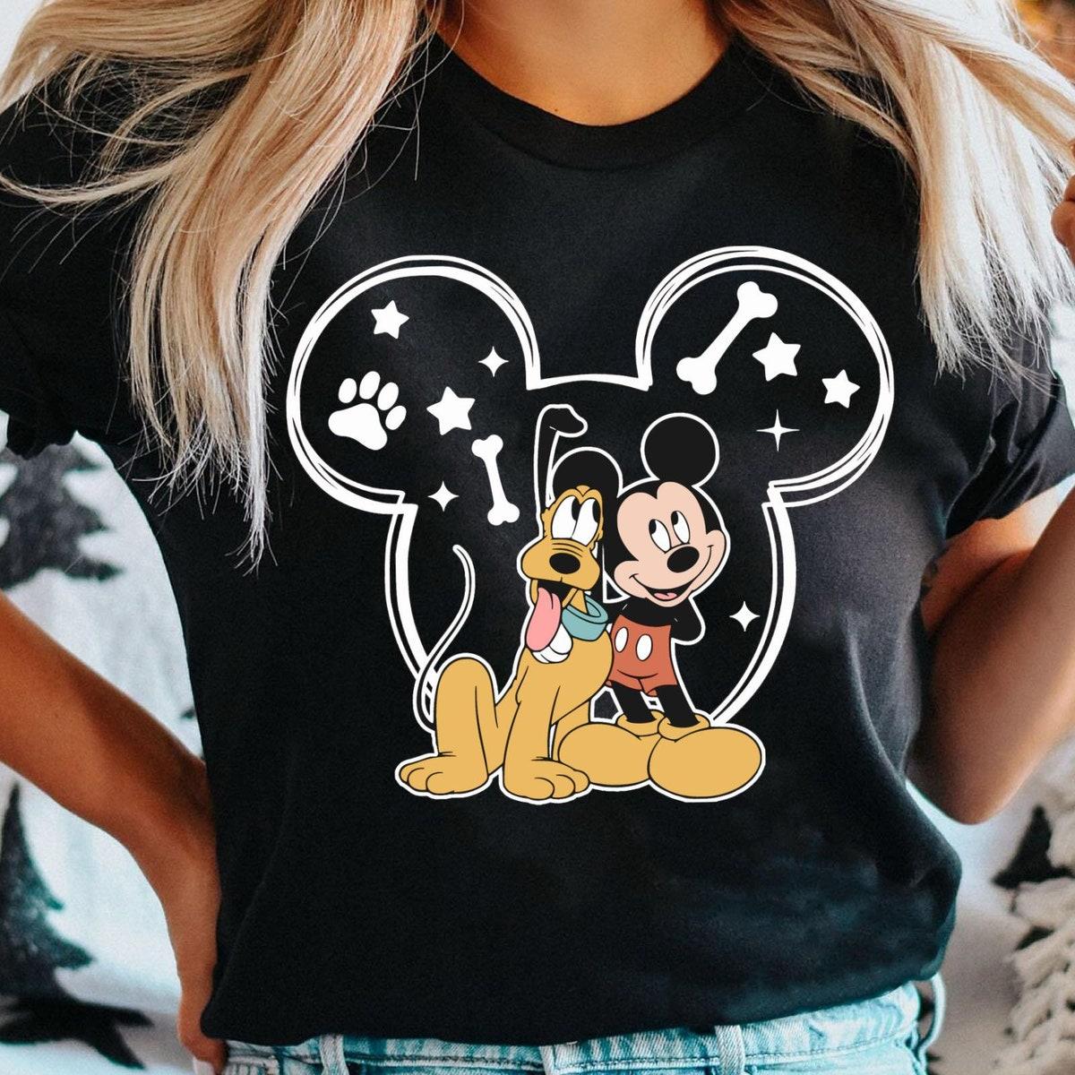 Vintage Mickey Mouse And Pluto Dog Friends Disney Shirt 1