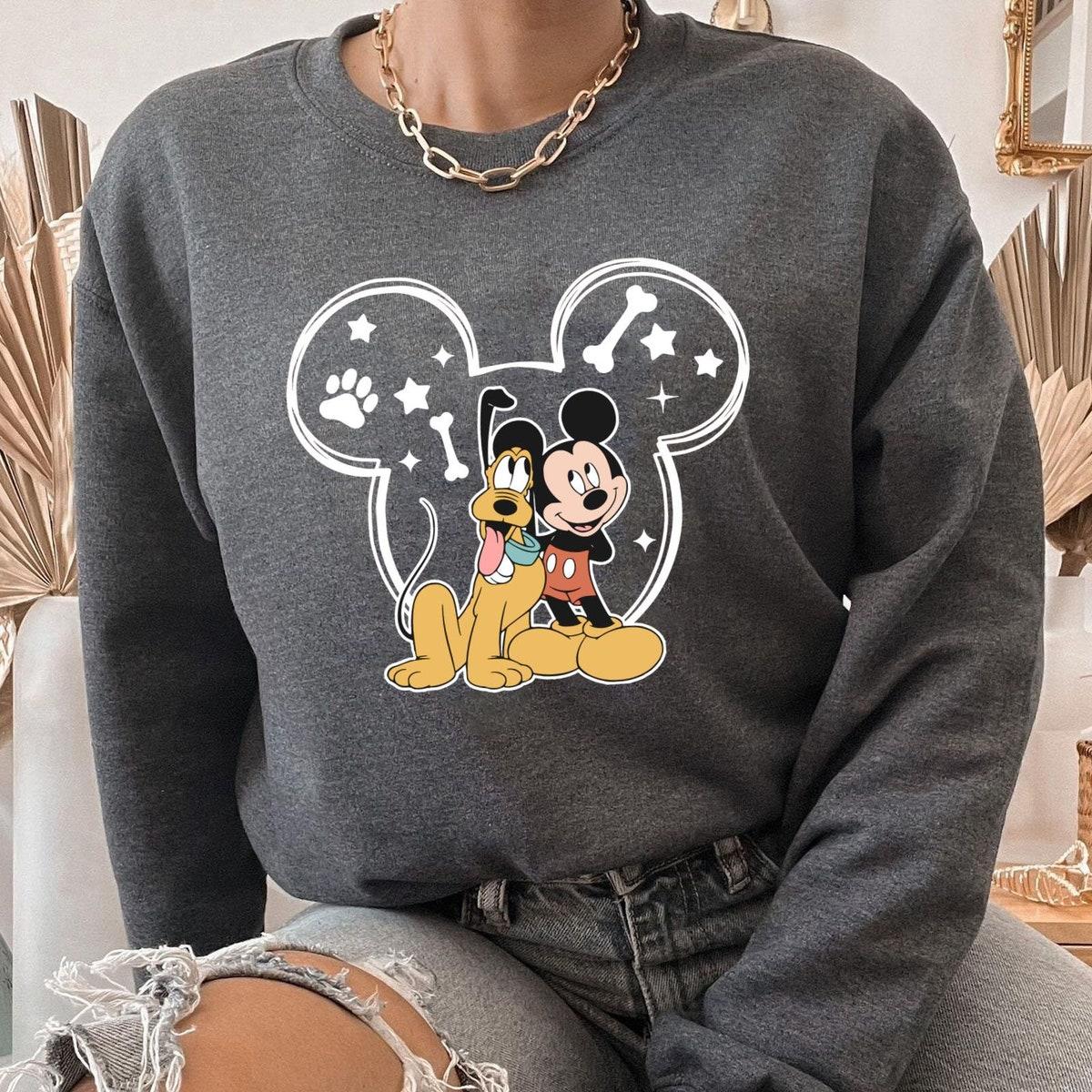 Vintage Mickey Mouse And Pluto Dog Friends Disney Shirt 3