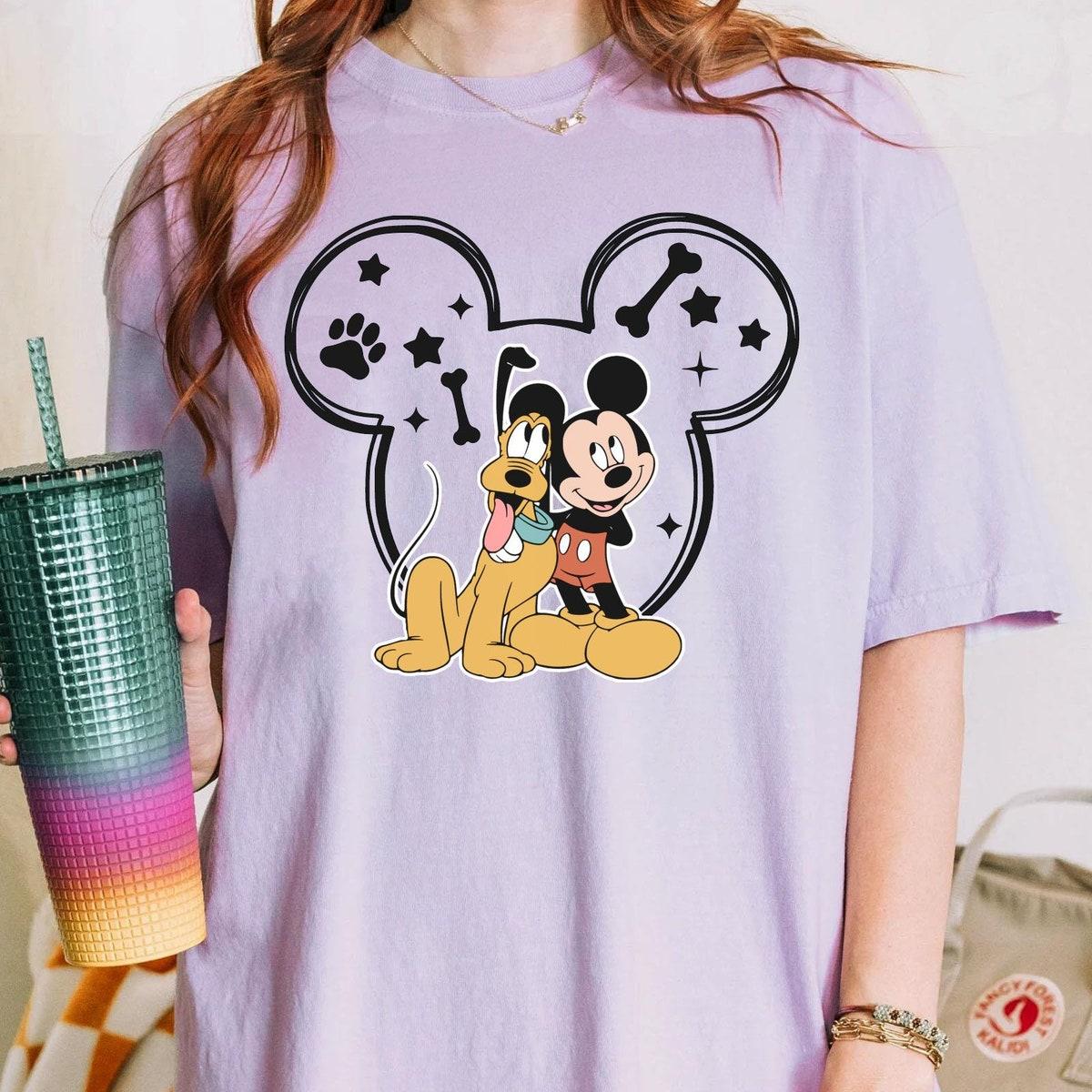 Vintage Mickey Mouse And Pluto Dog Friends Disney Shirt 4