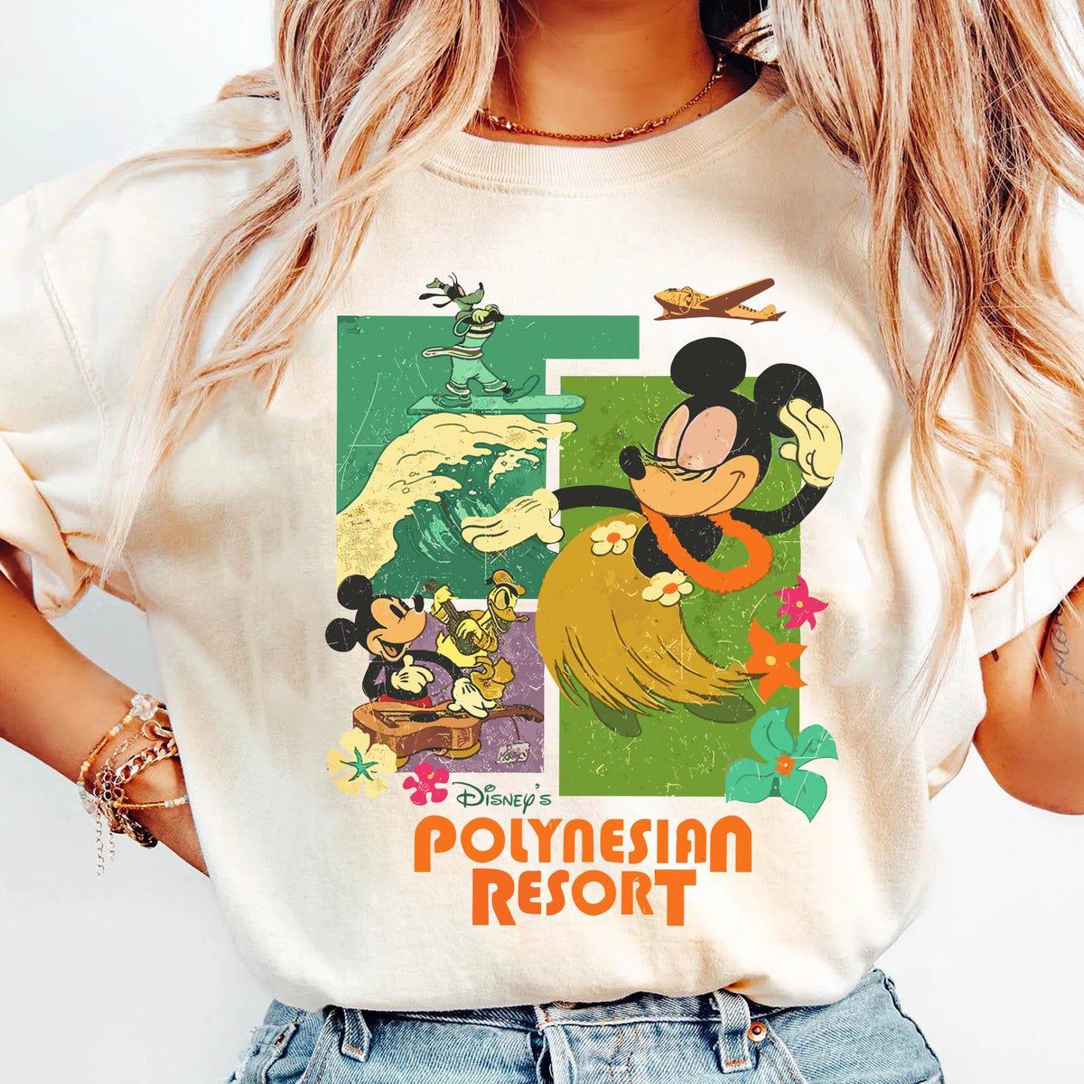 Vintage Mickey Mouse Drum And Tiki Polynesian Resort Shirt 2