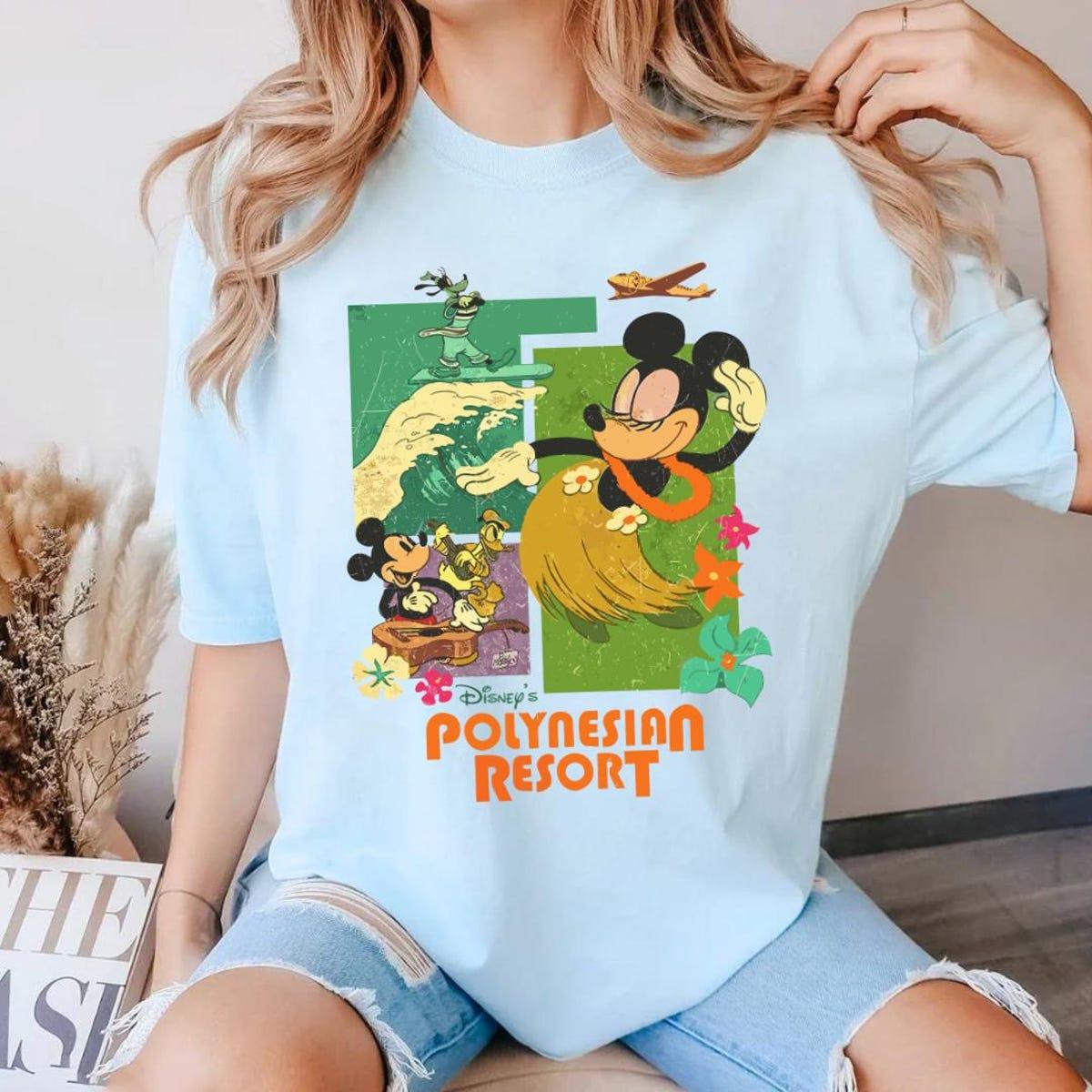Vintage Mickey Mouse Drum And Tiki Polynesian Resort Shirt 3