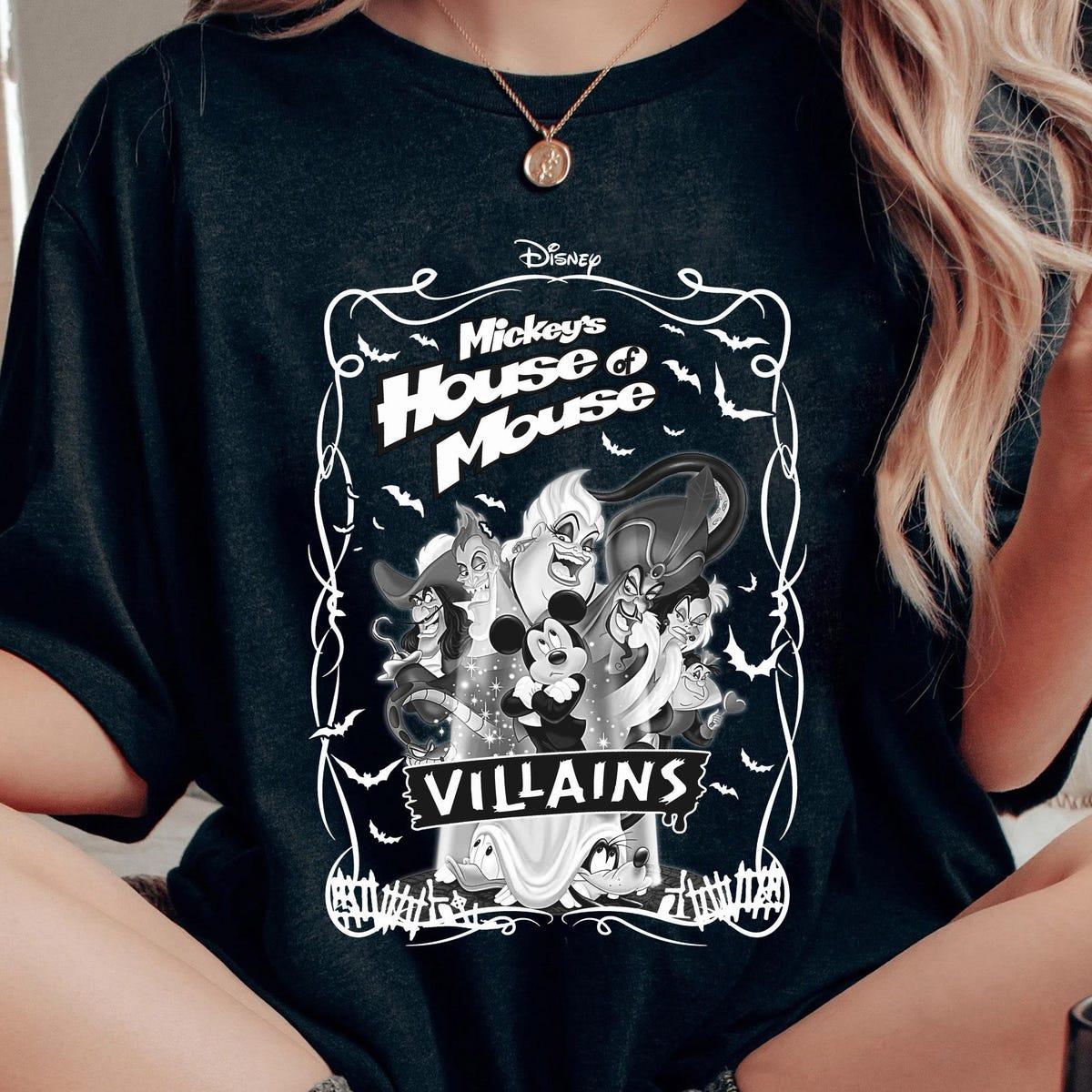 Vintage Mickey's House Of Mouse Villains Halloween Shirt 1