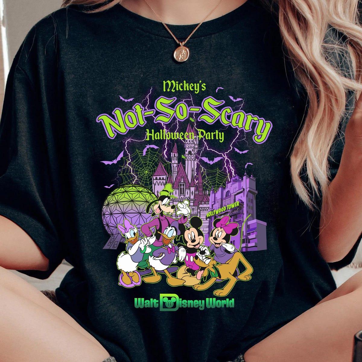 Vintage Mickey's Not So Scary Halloween Party Shirt 1