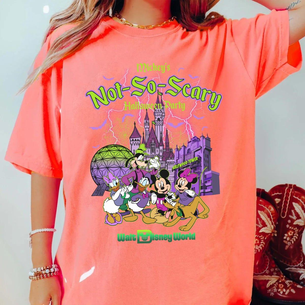 Vintage Mickey's Not So Scary Halloween Party Shirt 4