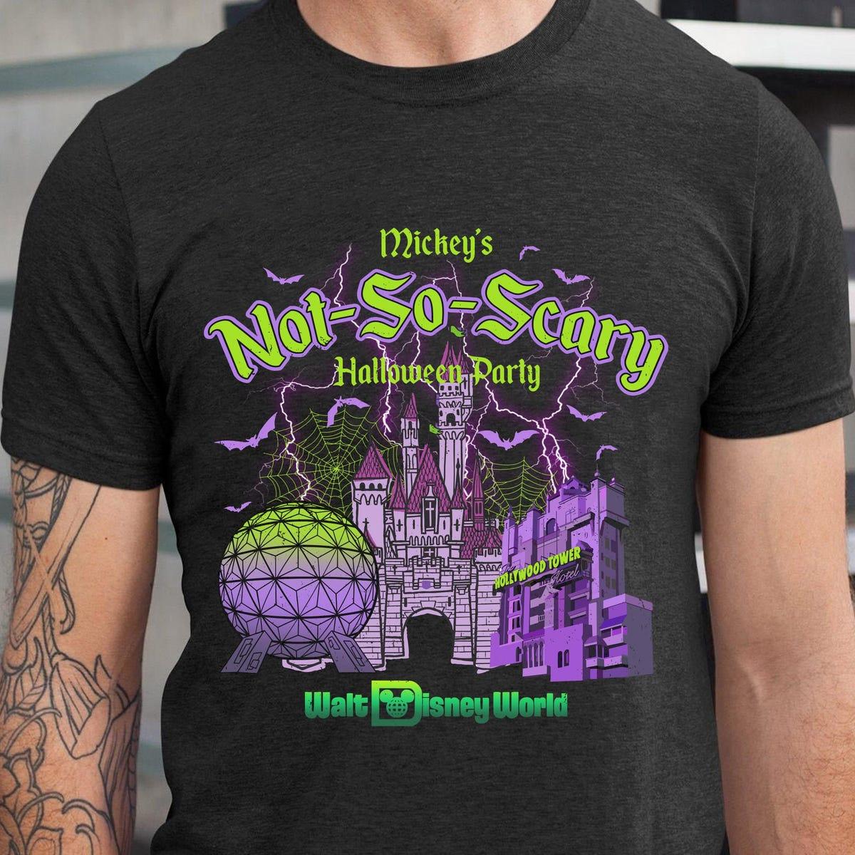 Vintage Mickey's Not So Scary Party Mickey And Friends Shirt 3