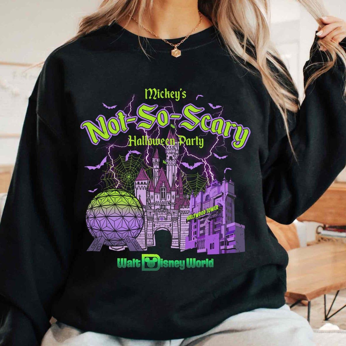 Vintage Mickey's Not So Scary Party Mickey And Friends Shirt 4