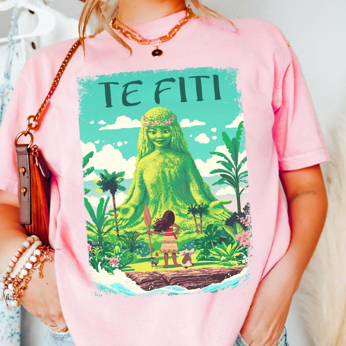 Vintage Moana Te Fiti Fairy Garden Shirt 4