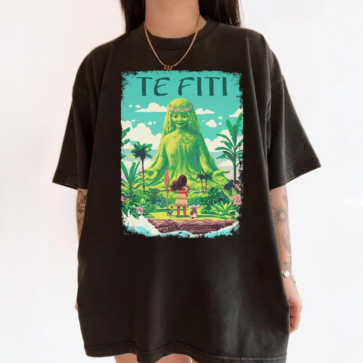 Vintage Moana Te Fiti Fairy Garden Shirt 5