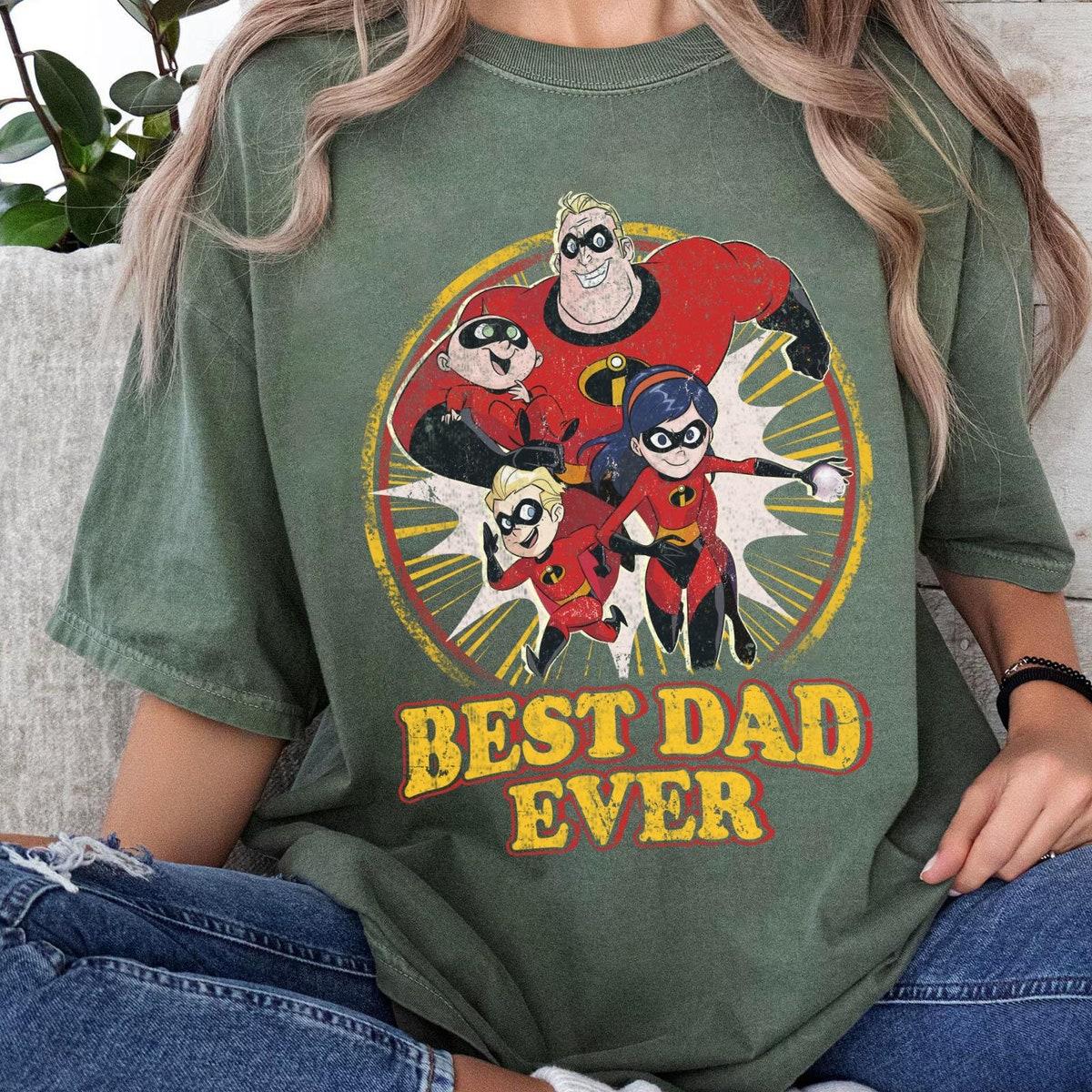 Vintage Mr Incredible Best Dad Ever Shirt 2