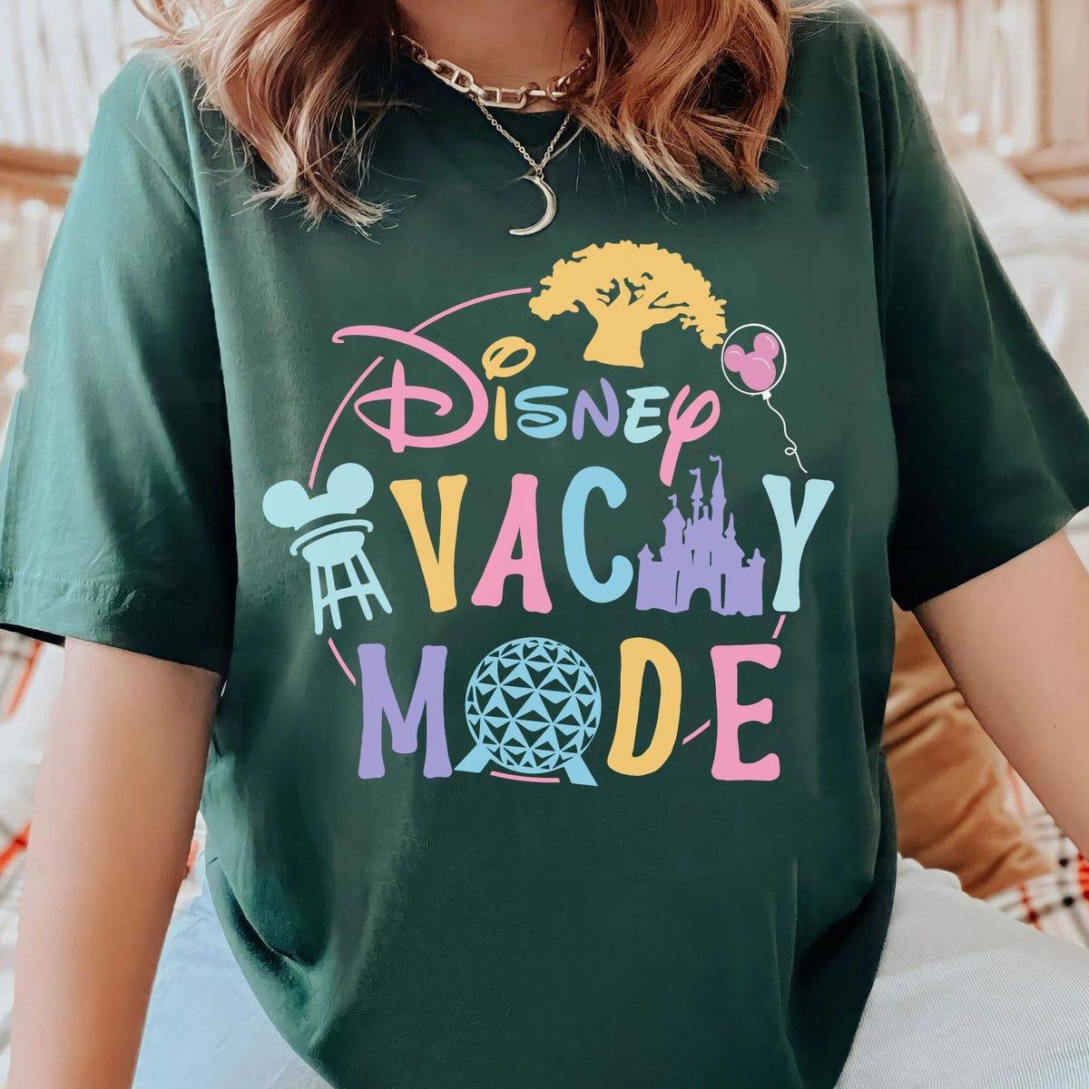 Vintage Pastel Disney Vacay Mode Shirt Epcot Family Matching Shirt 2