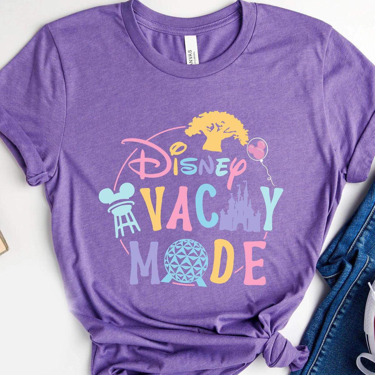 Vintage Pastel Disney Vacay Mode Shirt Epcot Family Matching Shirt 3