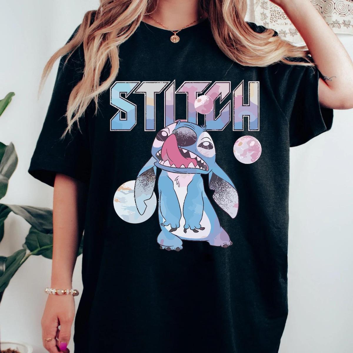 Vintage Stitch Planets Lilo And Stitch Shirt 1