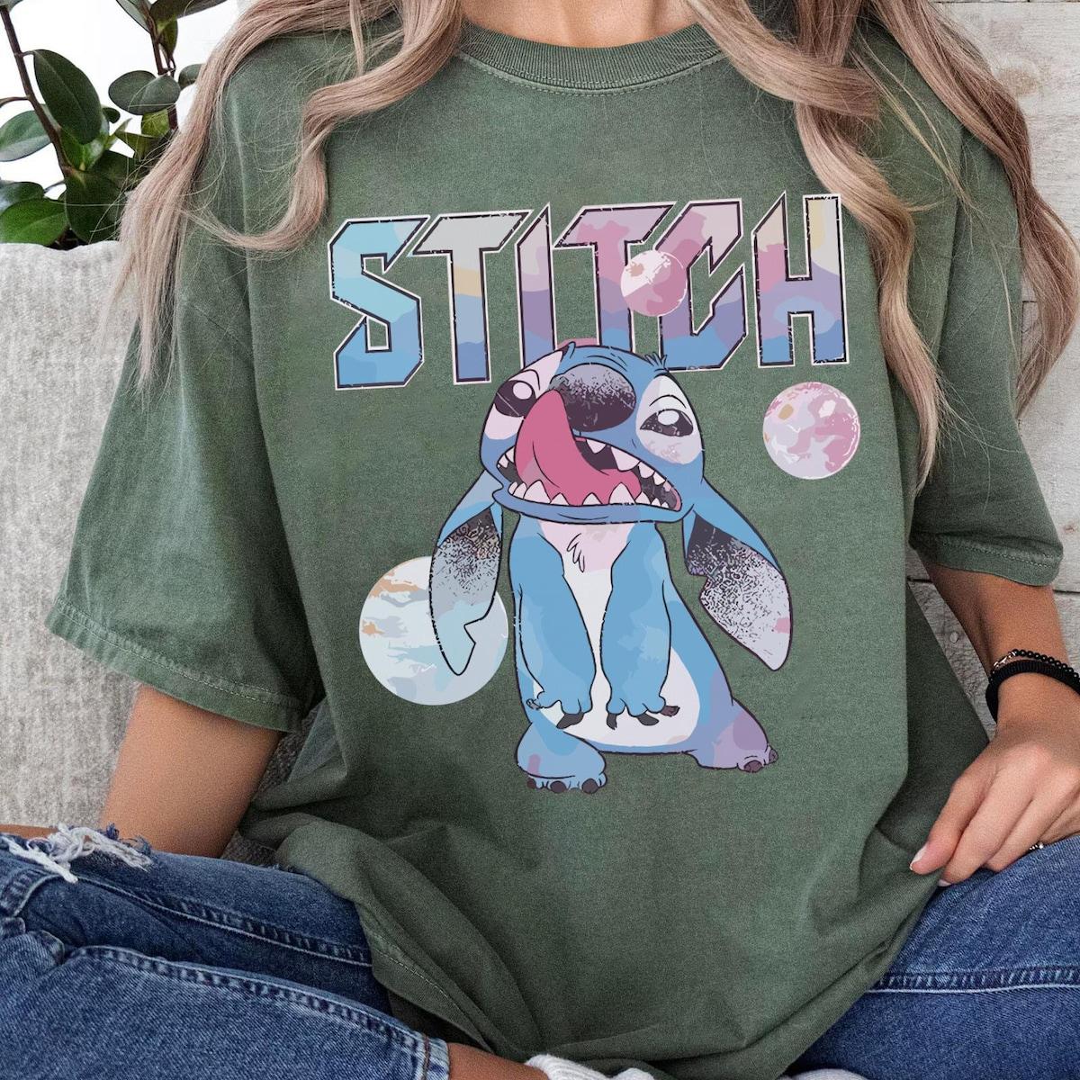 Vintage Stitch Planets Lilo And Stitch Shirt 3