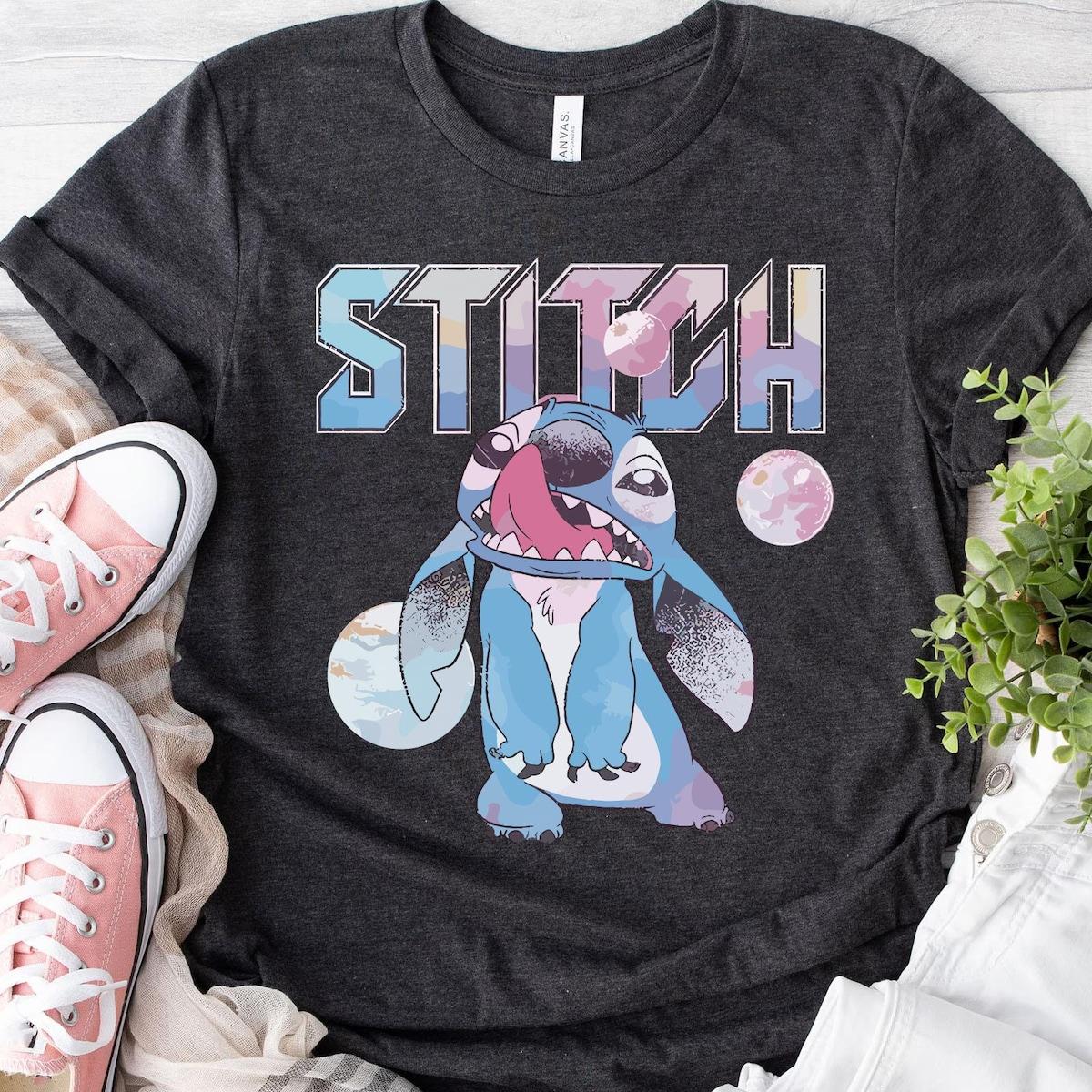 Vintage Stitch Planets Lilo And Stitch Shirt 4