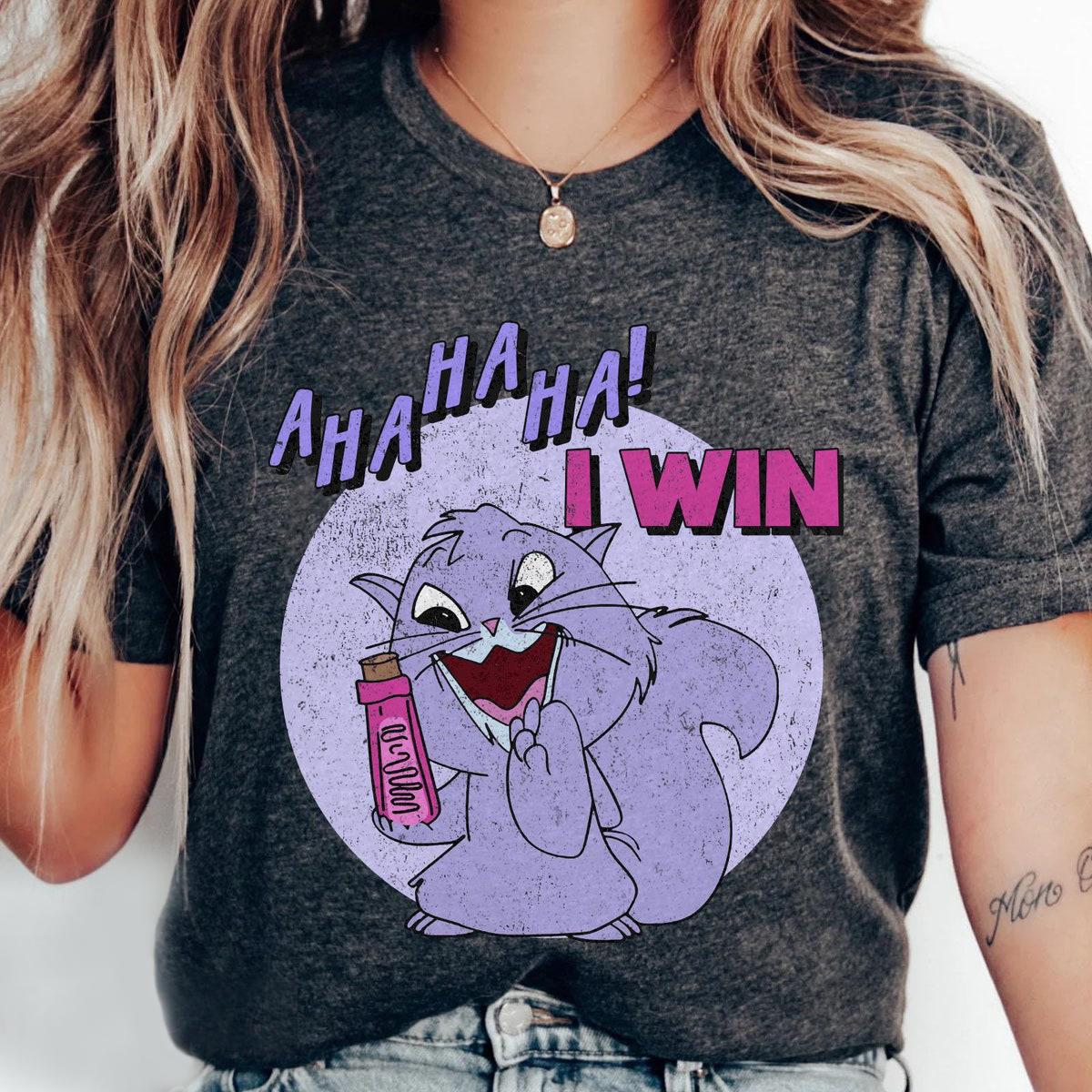 Vintage Yzma Cat Ahaha I Win The Emperor's New Groove Villains Shirt 5