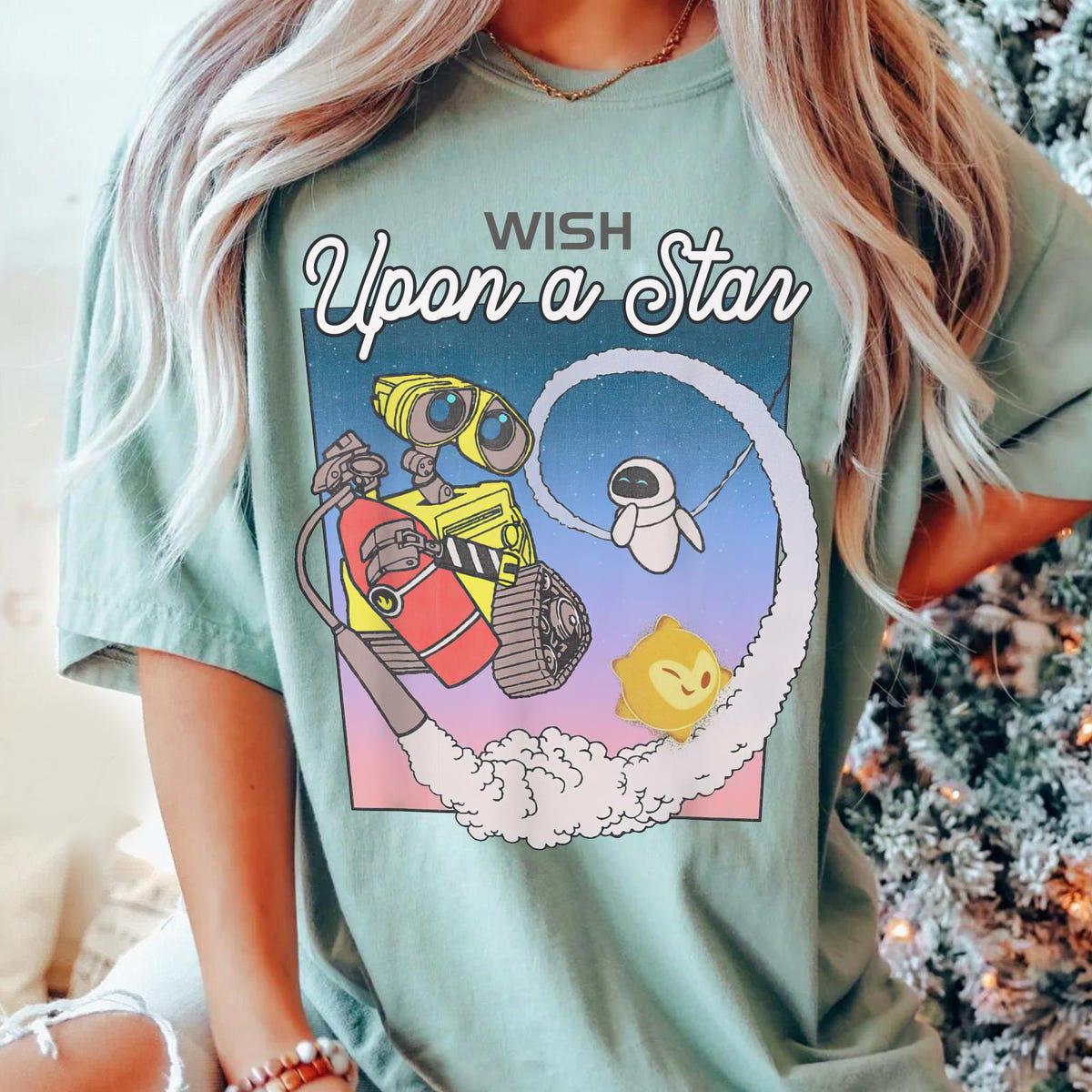 Wall E And Eve Wish Star Wish Upon A Star Shirt 3