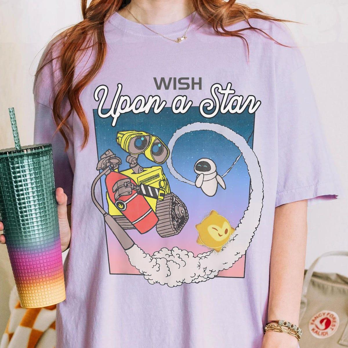 Wall E And Eve Wish Star Wish Upon A Star Shirt 4