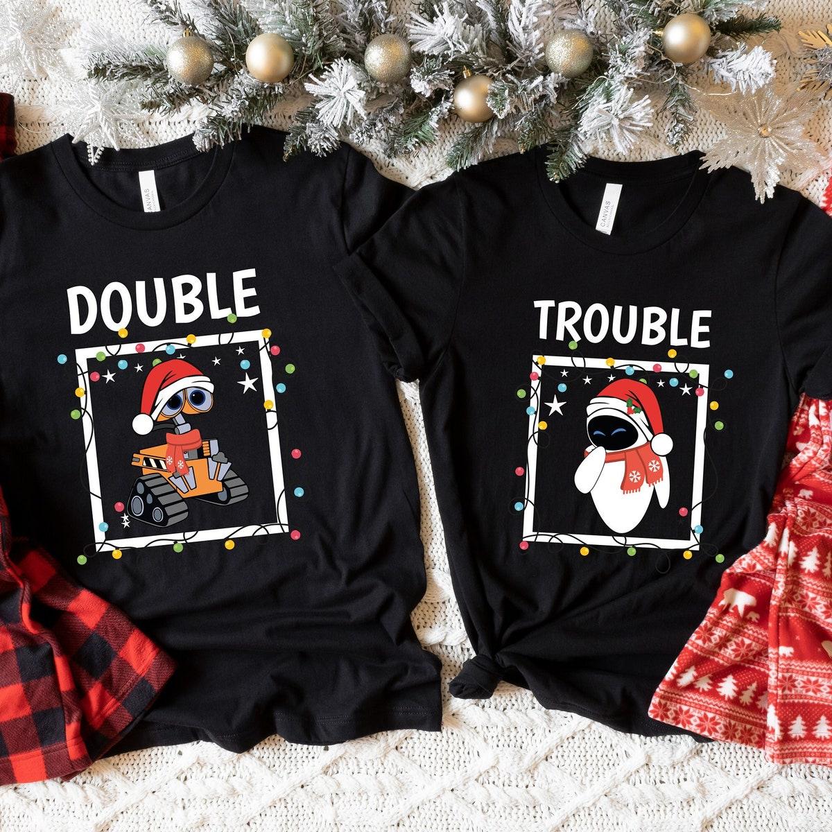 Wall e And Eve Matching Christmas Couple Shirt 1