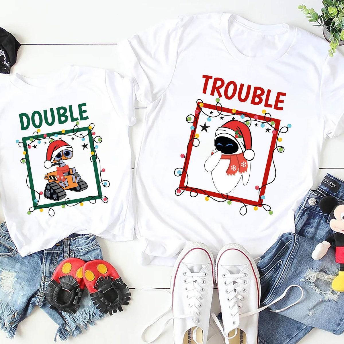 Wall e And Eve Matching Christmas Couple Shirt 2