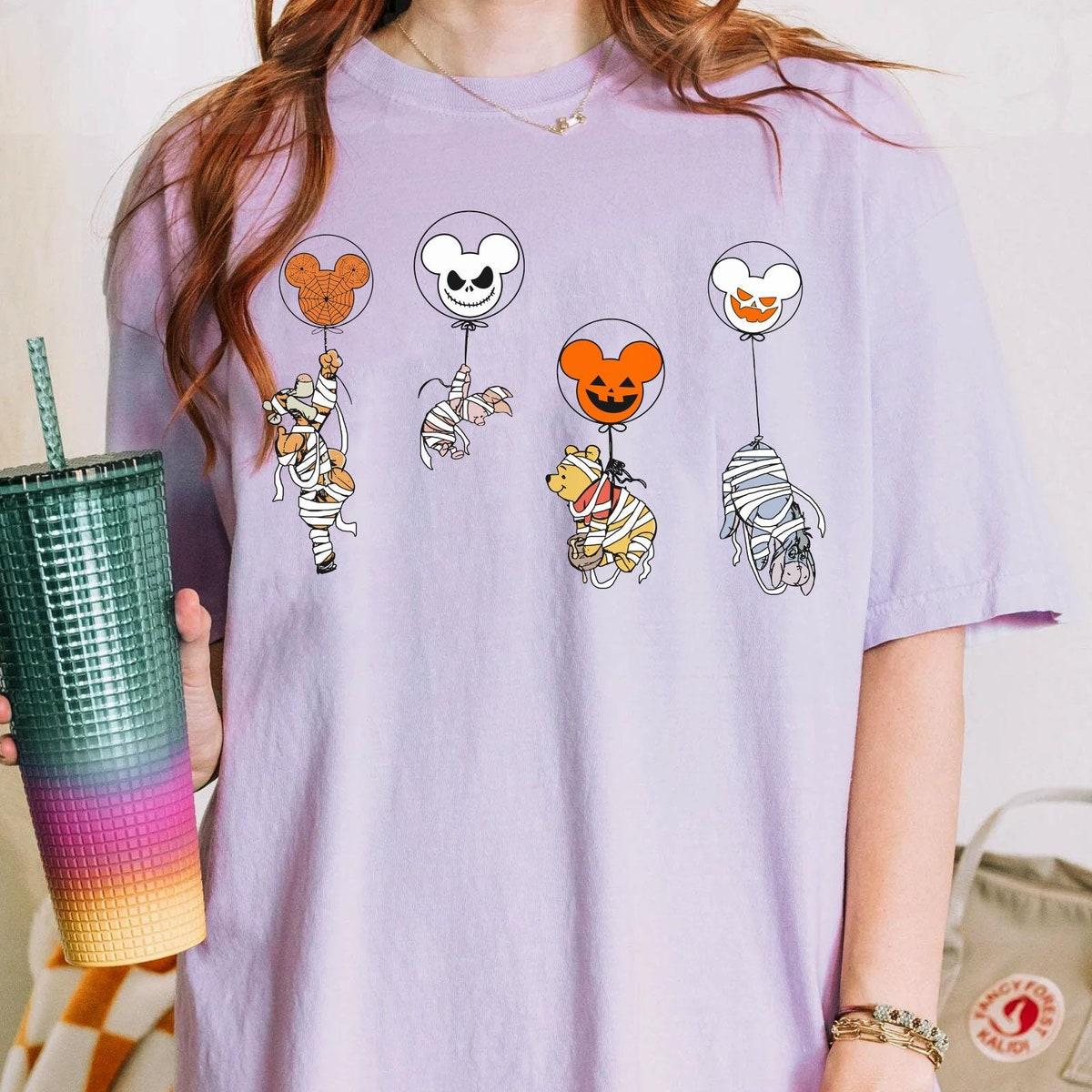 Winnie The Pooh And Friends Halloween Mickey Balloon Shirt 1