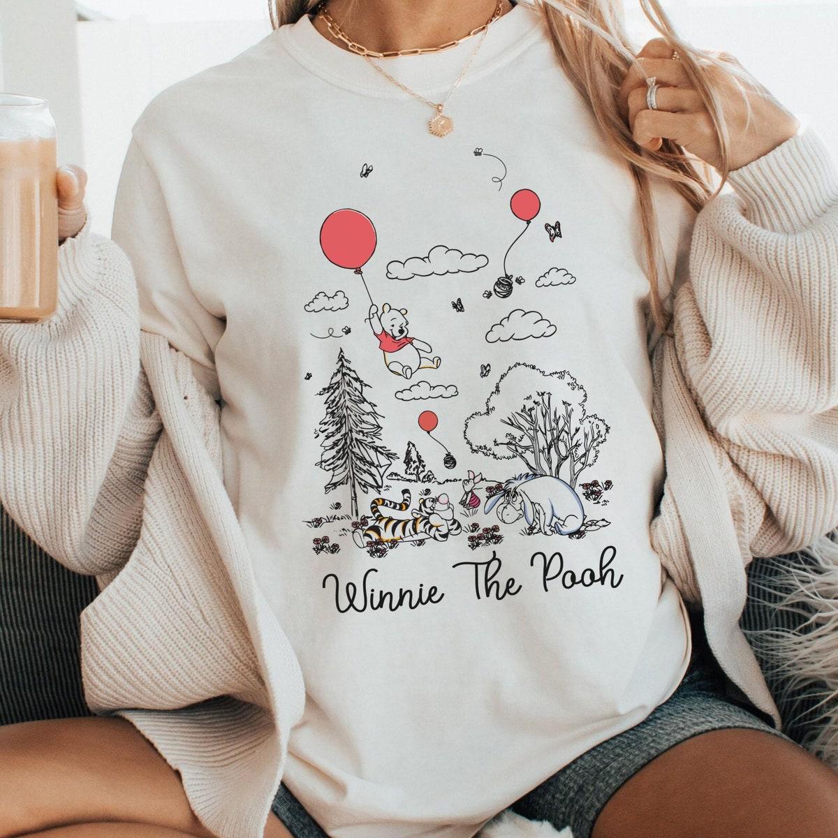 Winnie The Pooh And Friends Minimalist Shirt 1