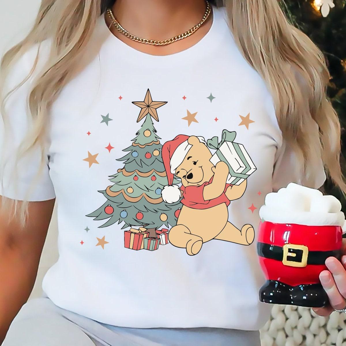 Winnie The Pooh Christmas Tree Shirt 3