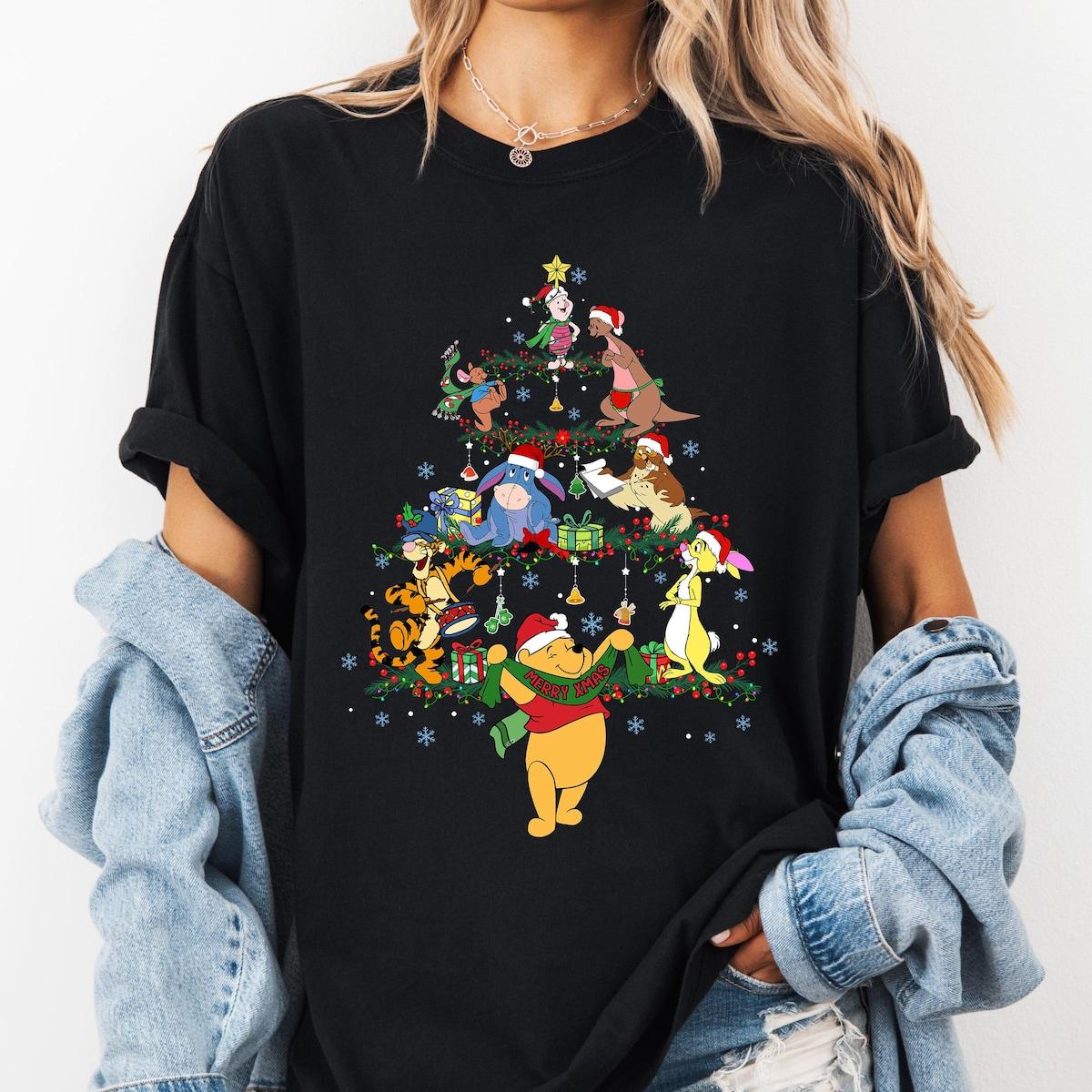 Winnie The Pooh Disney Christmas Tree Shirt 1