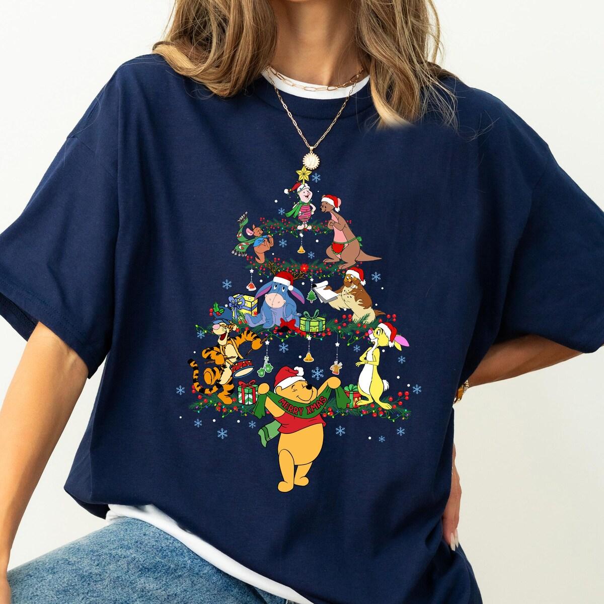 Winnie The Pooh Disney Christmas Tree Shirt 3