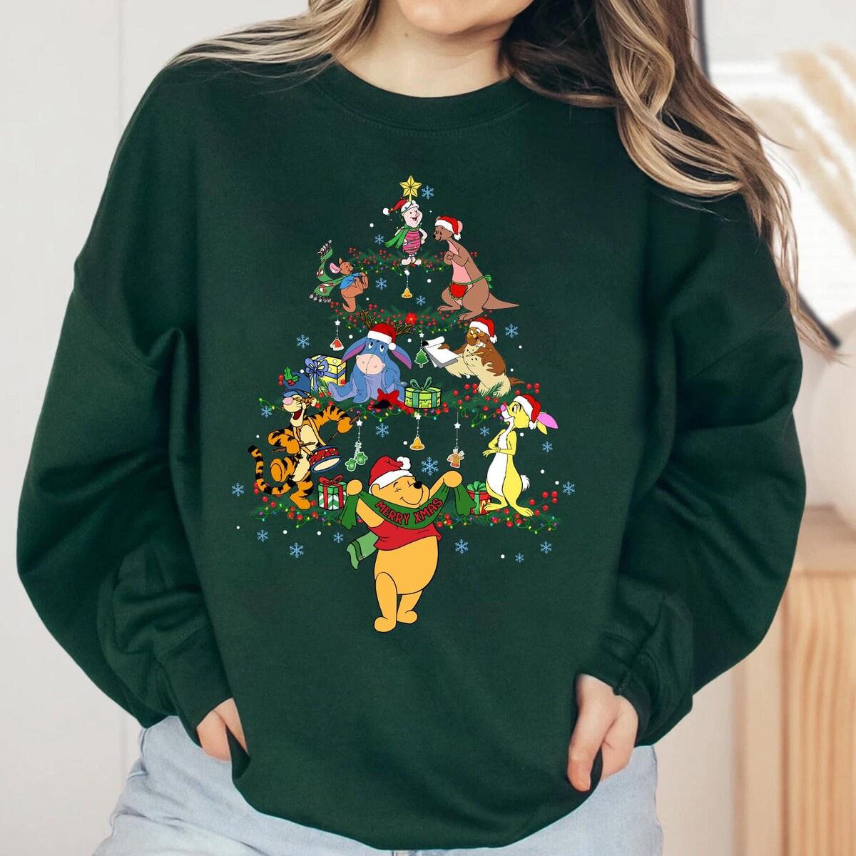 Winnie The Pooh Disney Christmas Tree Shirt 4