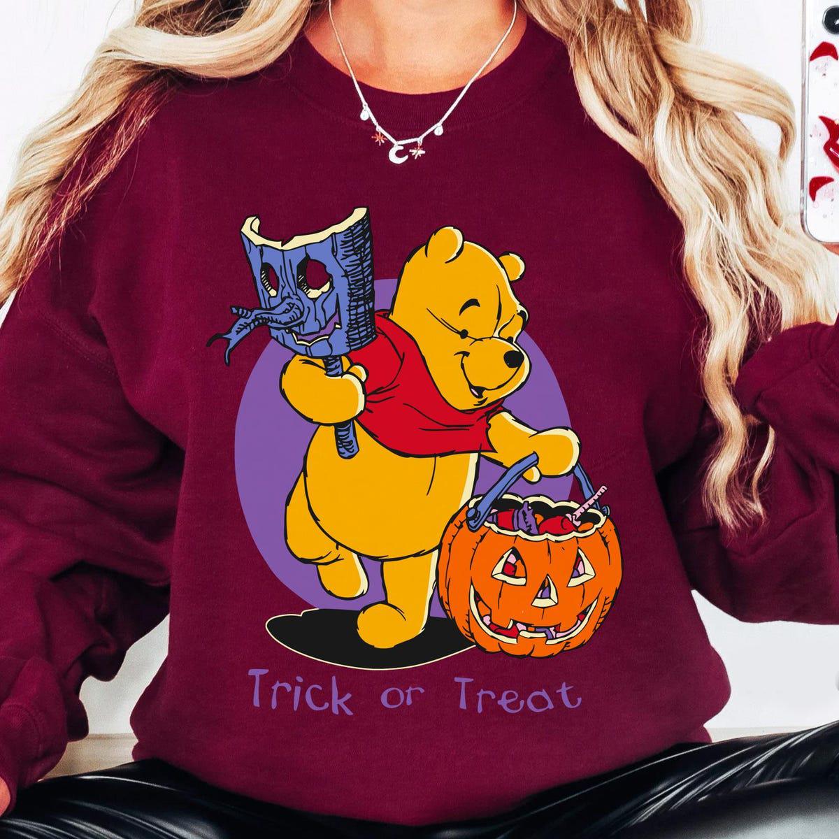 Winnie The Pooh Halloween Trick Or Treat Disney Pumpkin Shirt 6