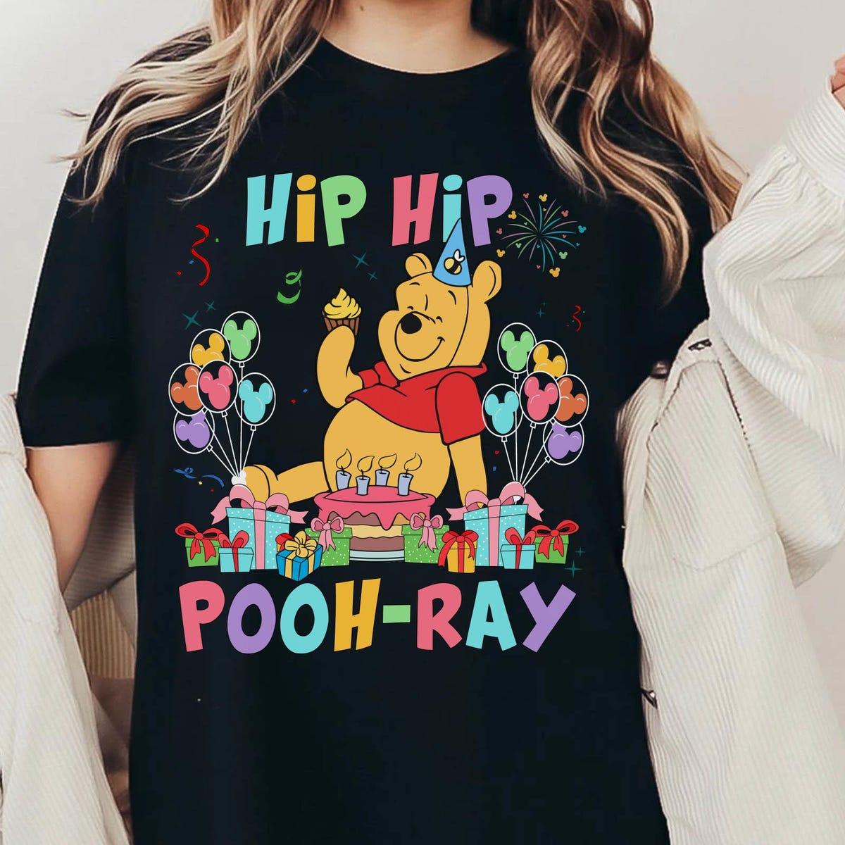 Winnie The Pooh Hip Hip Pooh ray Cute Pooh Birthday Shirt 1